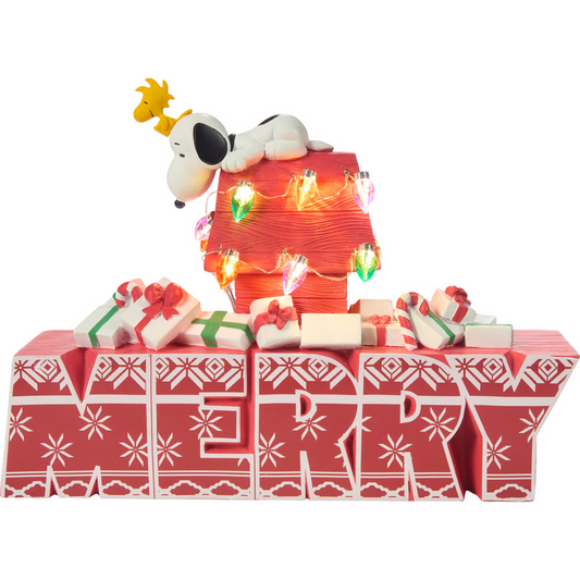 Wishing You A Very Merry & Cozy Christmas Snoopy & Woodstock Precious Moments Figurine