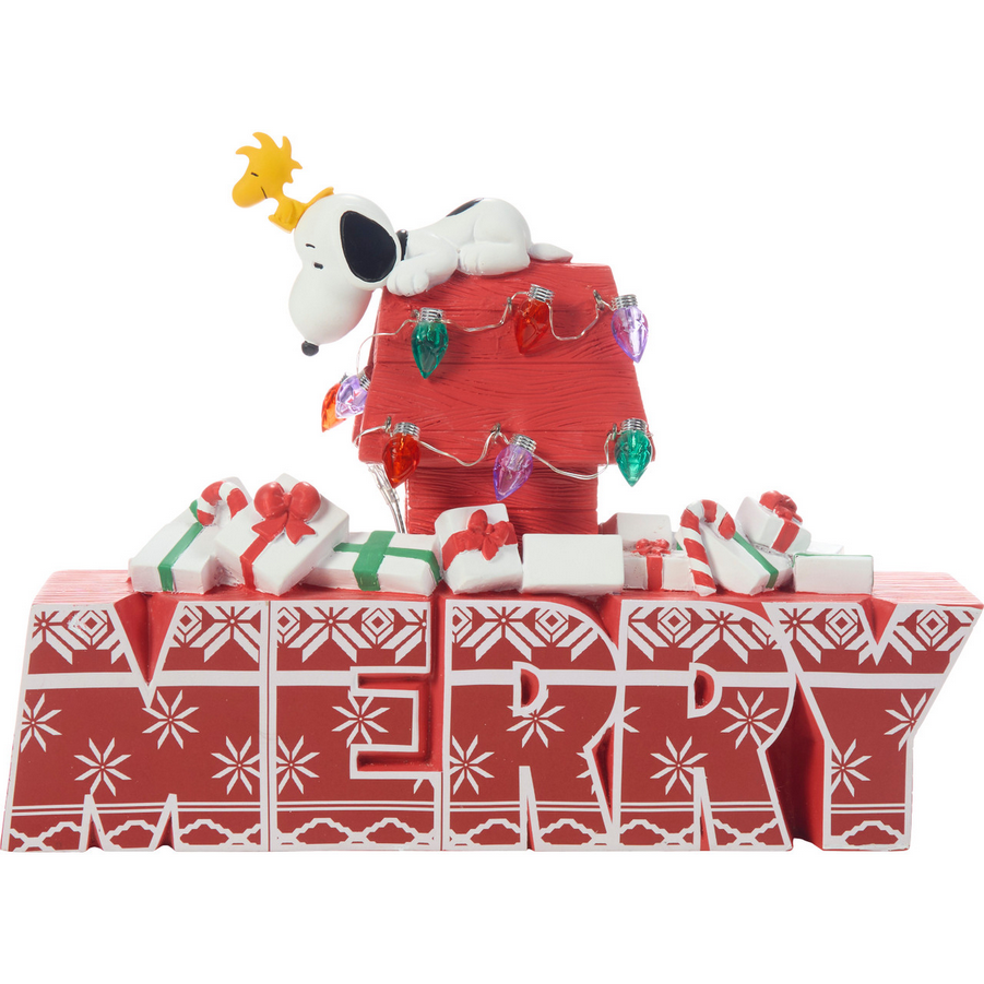 Wishing You A Very Merry & Cozy Christmas Snoopy & Woodstock Precious Moments Figurine