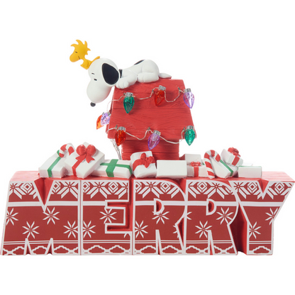 Wishing You A Very Merry & Cozy Christmas Snoopy & Woodstock Precious Moments Figurine