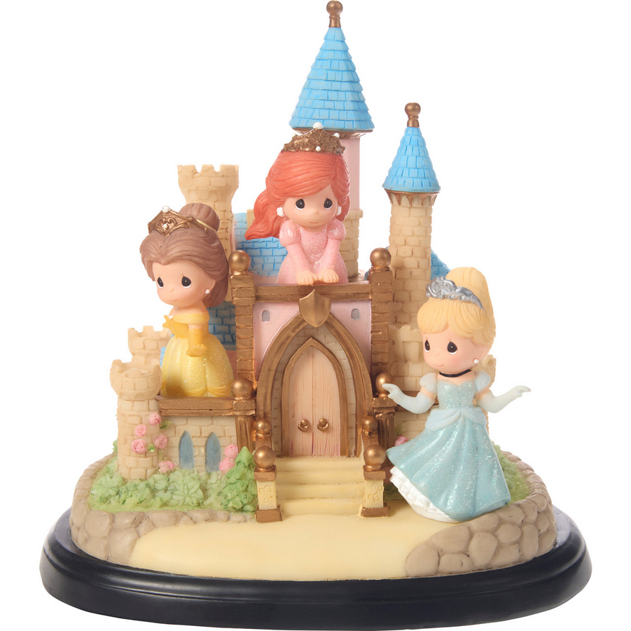 They Lived Happily Ever After Disney Princess Castle Precious Moments Musical