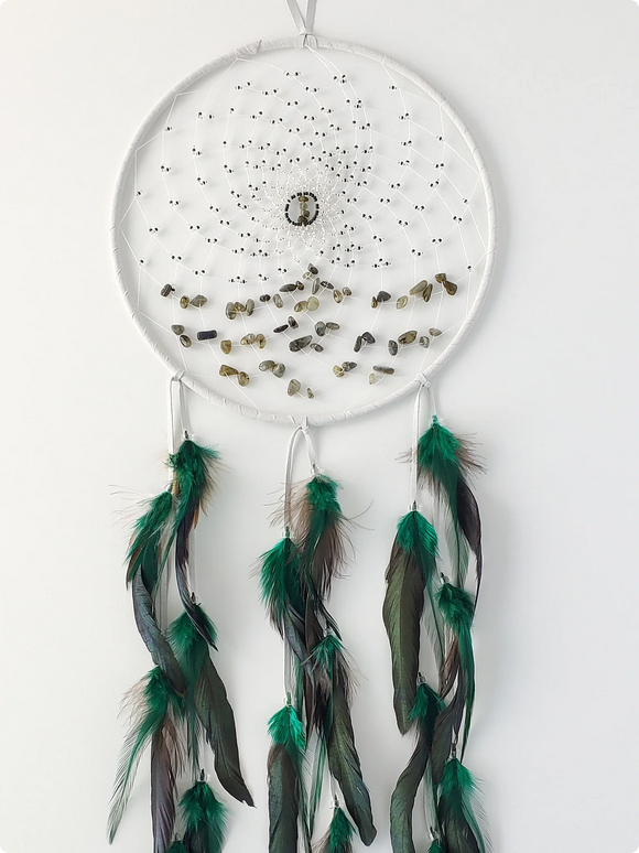 9" Energy Flow Dream Catcher with Labradorite Stones