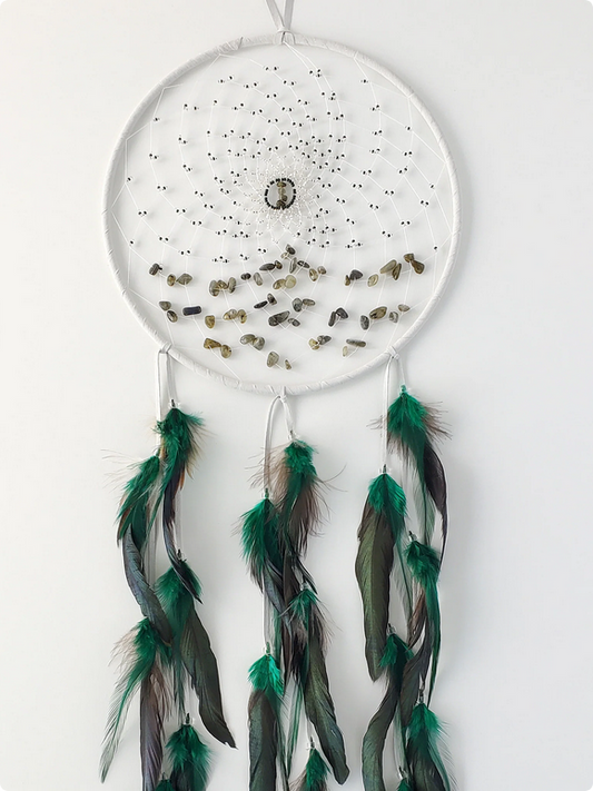 9" Energy Flow Dream Catcher with Labradorite Stones