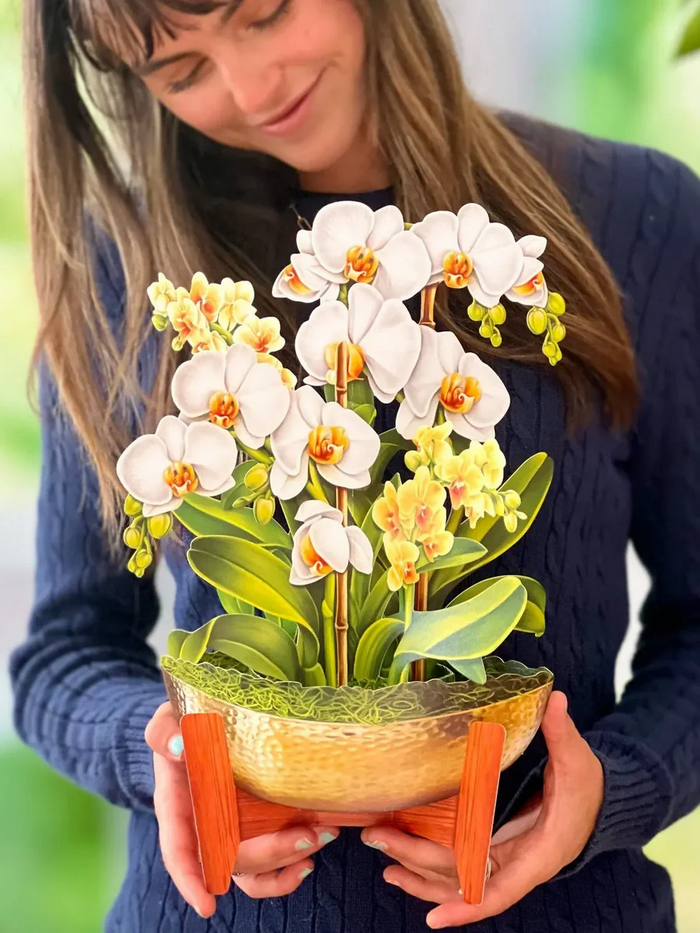 Serenity Orchid FreshCut Paper - Pop Up Flower Bouquet