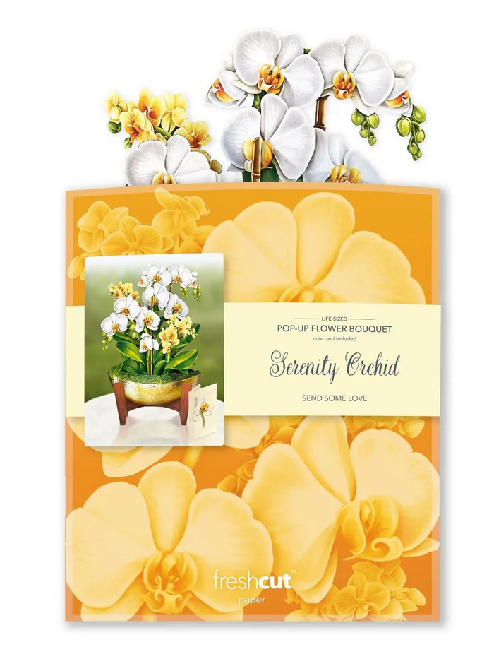 Serenity Orchid FreshCut Paper - Pop Up Flower Bouquet