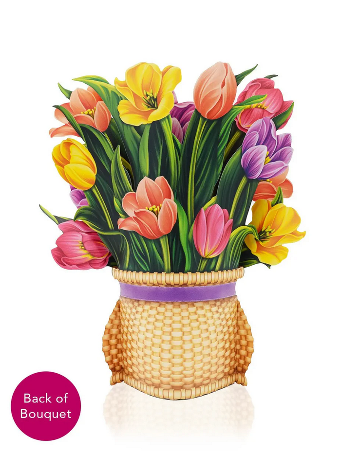 Festive Tulips FreshCut Paper - Pop Up Flower Bouquet