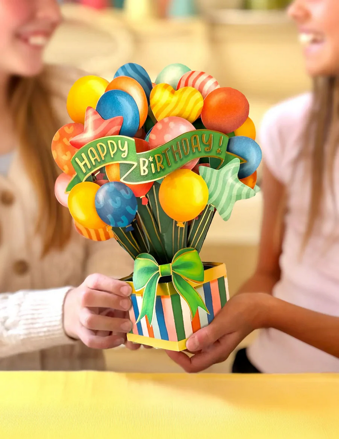 Birthday Balloons FreshCut Paper - Pop Up Balloon Bouquet