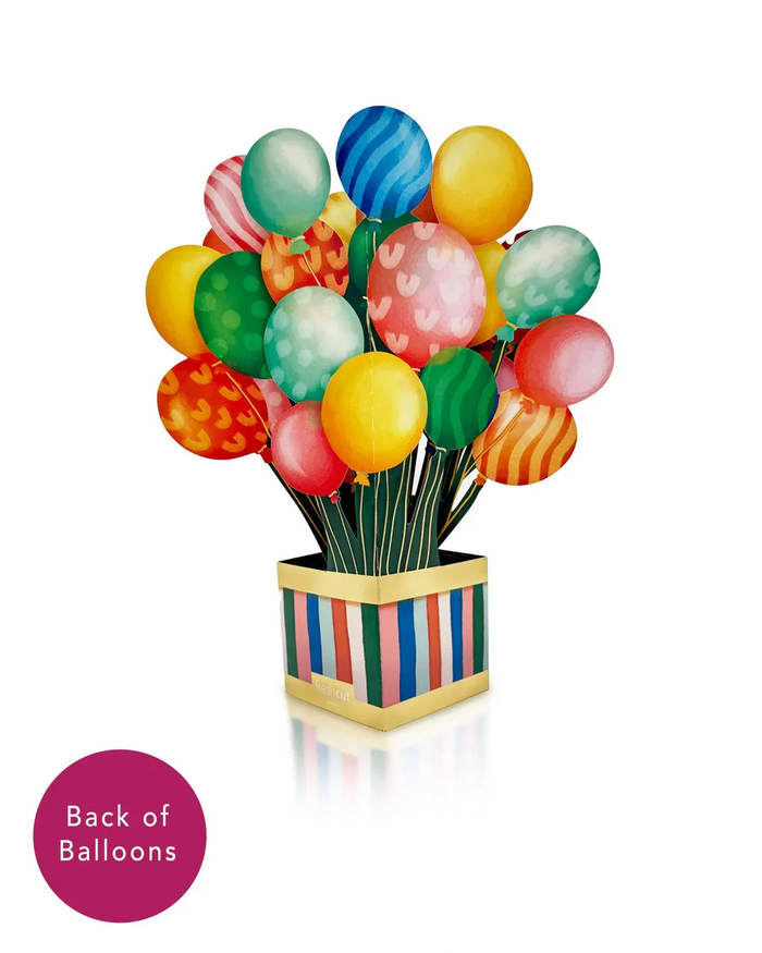 Birthday Balloons FreshCut Paper - Pop Up Balloon Bouquet