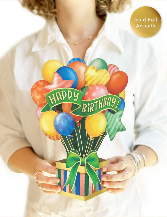 Birthday Balloons FreshCut Paper - Pop Up Balloon Bouquet