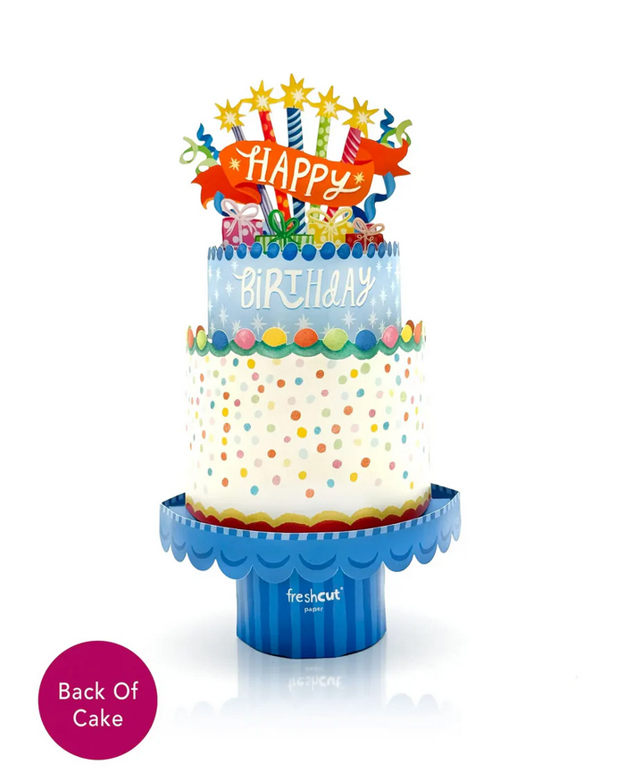 Confetti Birthday Cake FreshCut Paper - Pop Up Bouquet