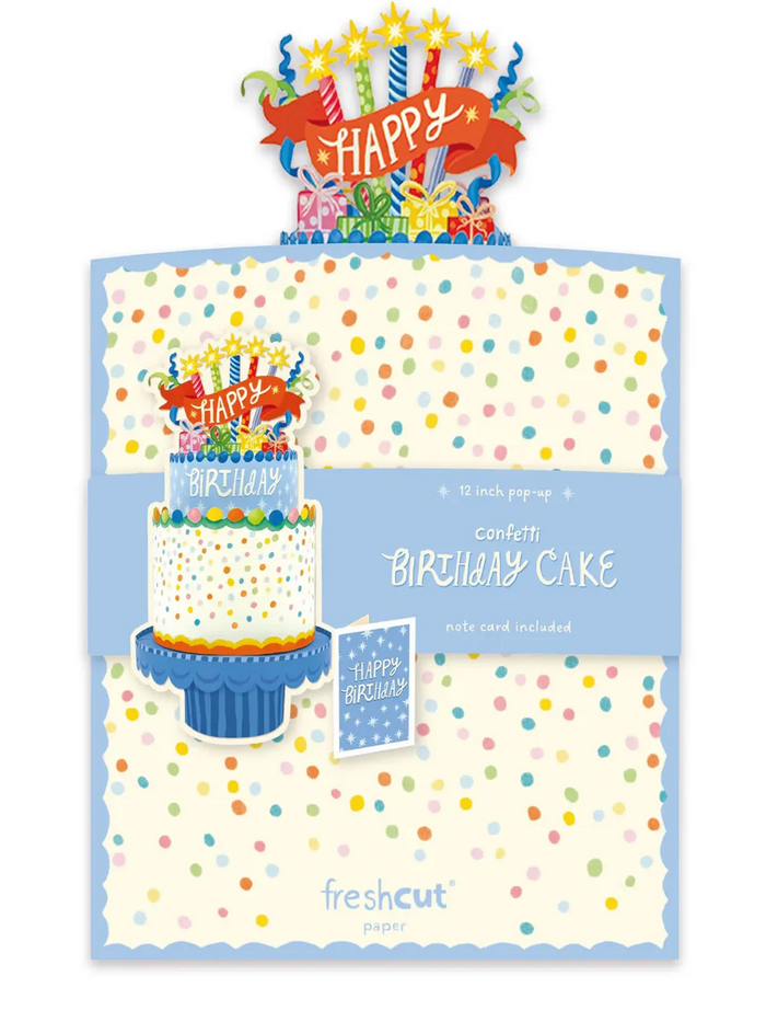 Confetti Birthday Cake FreshCut Paper - Pop Up Bouquet