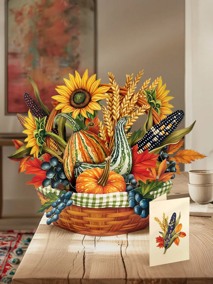 Golden Harvest FreshCut Paper - Pop Up Bouquet Card