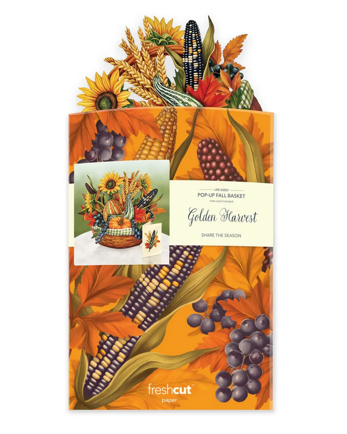 Golden Harvest FreshCut Paper - Pop Up Bouquet Card