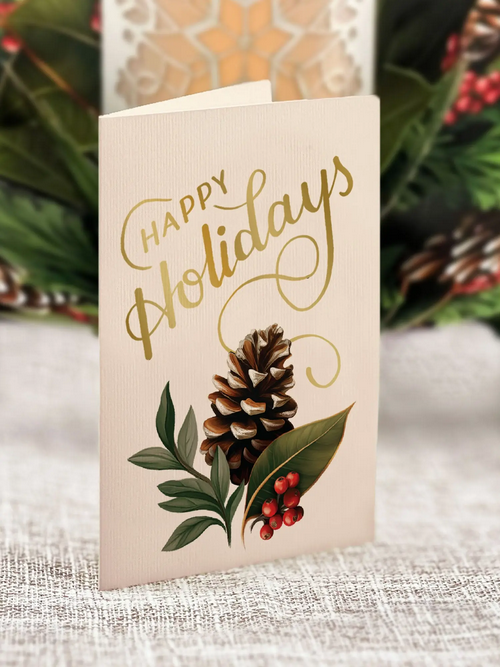 Holiday Candle FreshCut Paper - Pop Up Bouquet Card