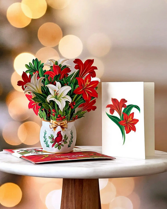 Mini Winter Joy FreshCut Paper - Pop Up Bouquet Card