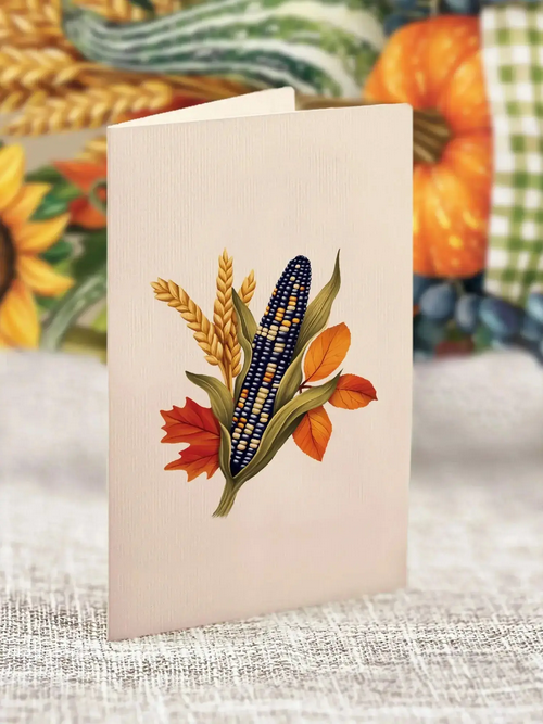 Mini Golden Harvest FreshCut Paper - Pop Up Bouquet Card