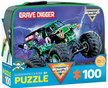 Grave Digger Monster Jam Lunch Bag Puzzle