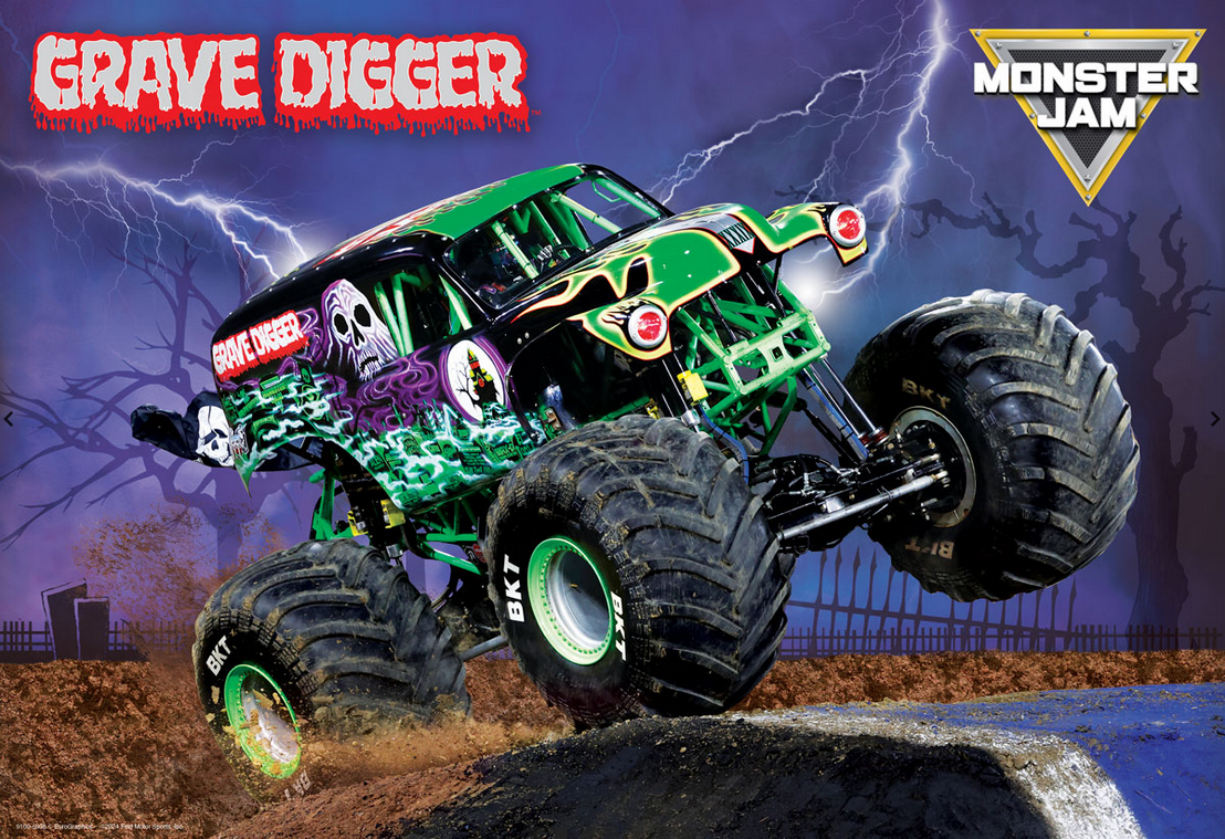 Grave Digger Monster Jam Lunch Bag Puzzle