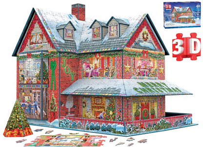 Christmas House 3-D Puzzle