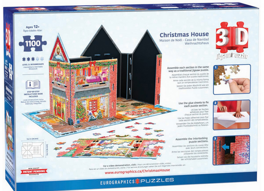Christmas House 3-D Puzzle