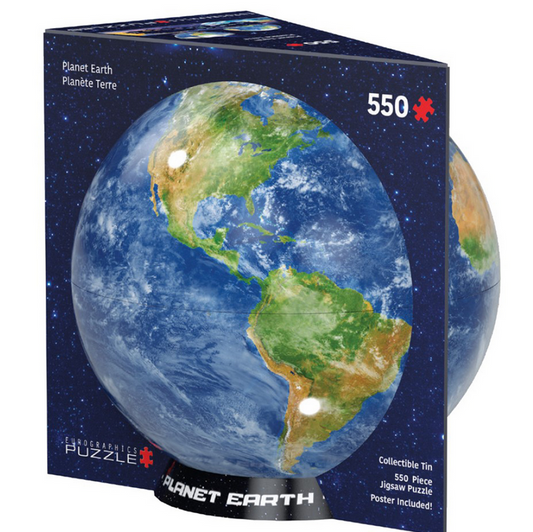 Planet Earth Puzzle Tin