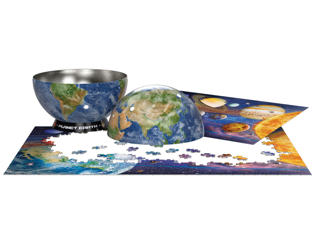 Planet Earth Puzzle Tin