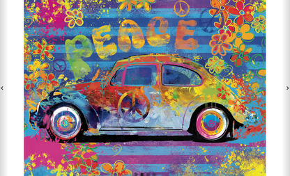 VW Beetle Splash Puzzle Tin