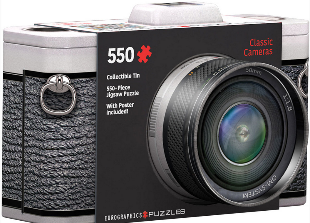Classic Camera Puzzle Tin