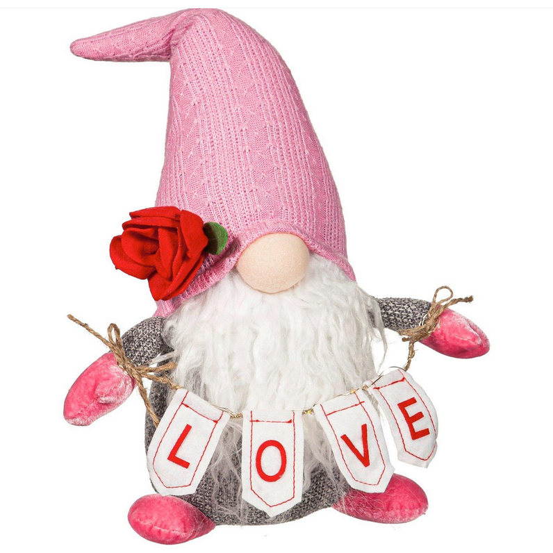Valentine's Day LED "Love" Gnome