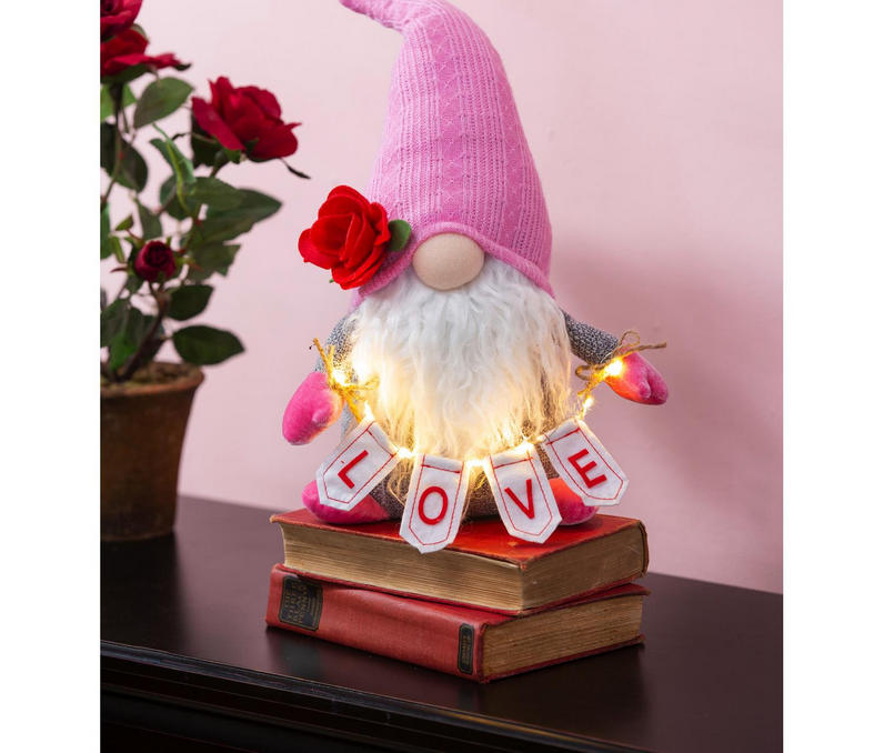 Valentine's Day LED "Love" Gnome