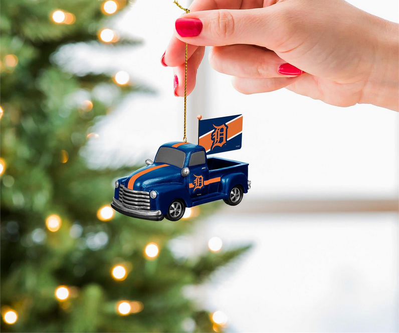 Detroit Tigers Rally Truck Ornament