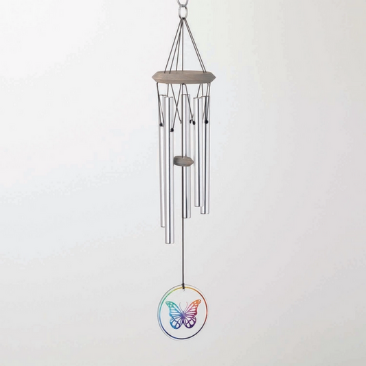 Glass Butterflty Woodstock Habitats Wind Chime