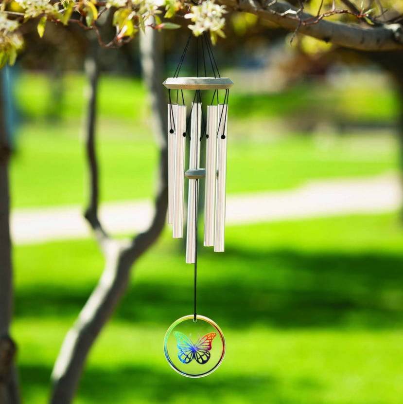 Glass Butterfly Woodstock Habitats Wind Chime