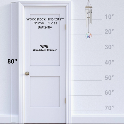 Glass Butterflty Woodstock Habitats Wind Chime