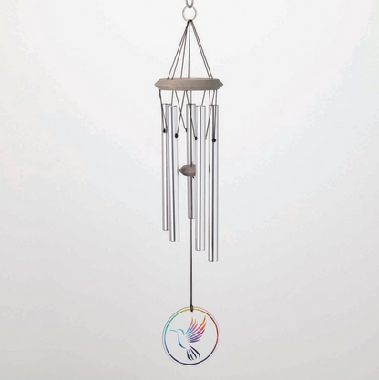 Glass Hummingbird Woodstock Habitat Wind Chime