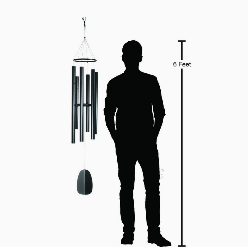 Bells of Paradise Black Woodstock Wind Chime