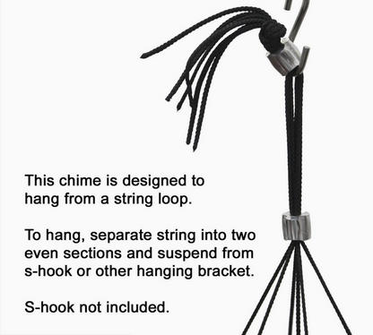 Bells of Paradise Black Woodstock Wind Chime