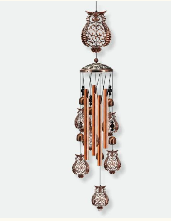 Owl Metal Iron Art Wind Chime
