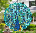 Peaock Metal Wind Vortex Spinner
