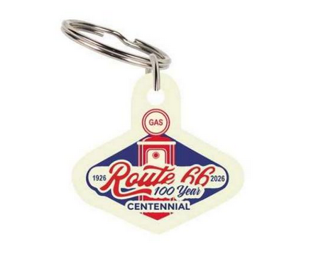 Route 66 100 Year Centennial Keychain
