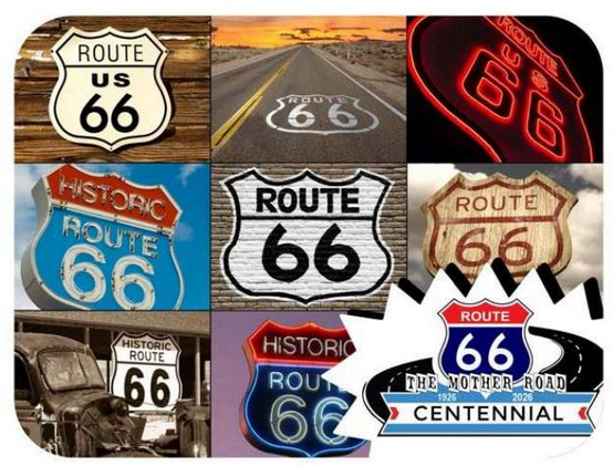Route 66 Centennial Magnet