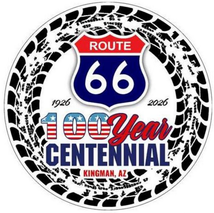 Route 66 100 Year Centennial Kingman, AZ Round Magnet