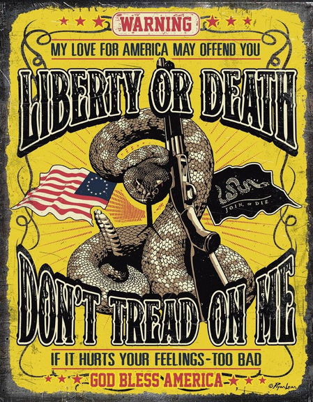 Warning My Love For America..Sign