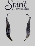 Spirit by Silver Forest Hammered Swirl Drop Earrings