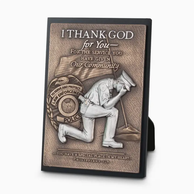 Police Moments of Faith Plaque