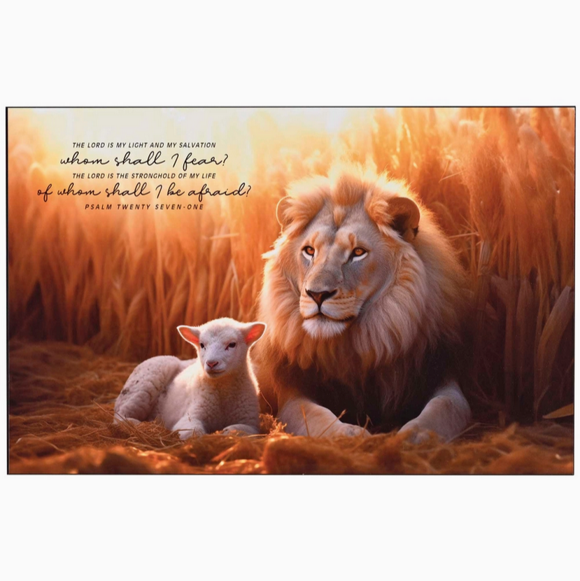 Lion and the Lamb Wall Plaque