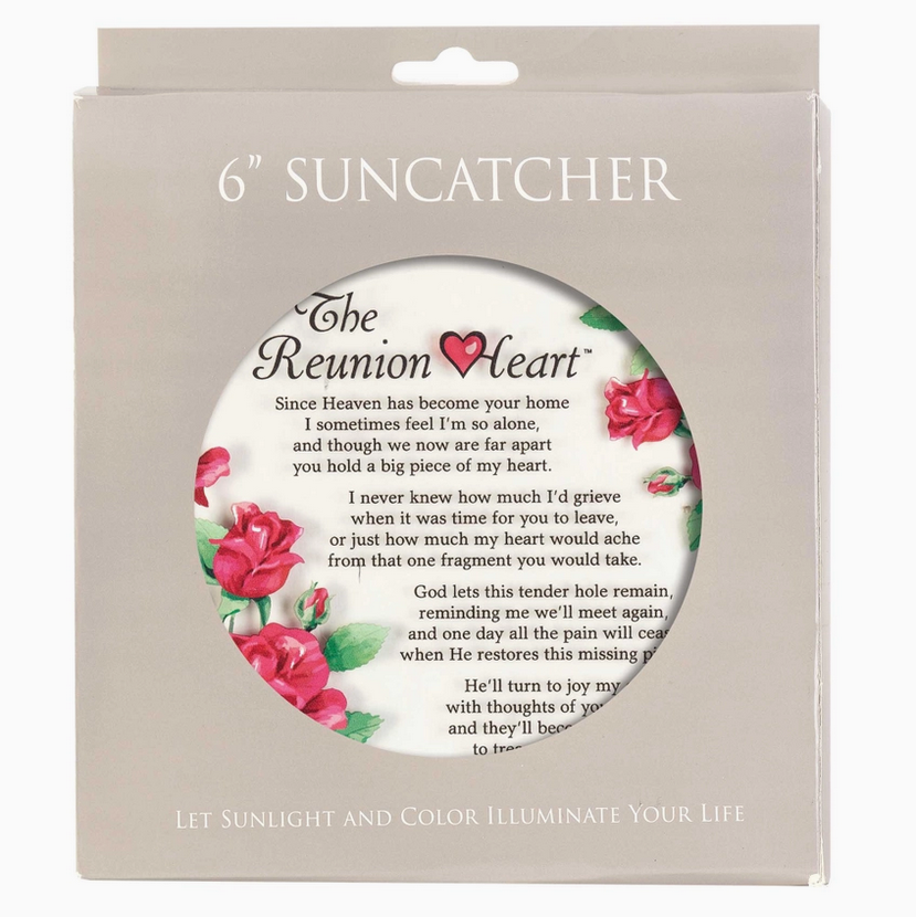 The Reunion Heart Poem Suncatcher