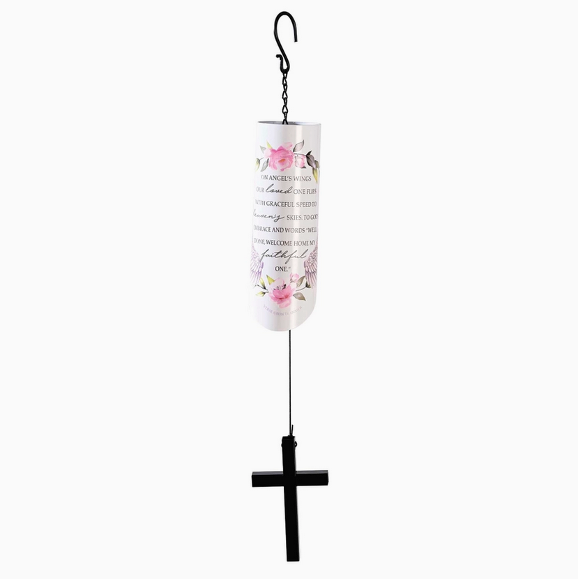 On Angel's Wings Windchime