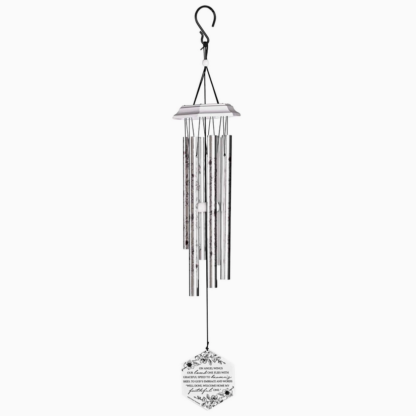 On Angel Wings Wind Chime