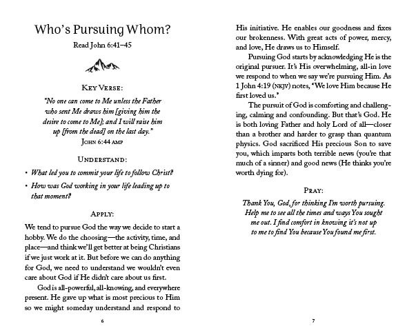 The 5-Minute Bible Study For Men - Pursuing God