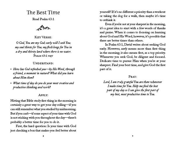 The 5-Minute Bible Study For Men - Pursuing God